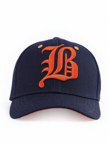 New Men's High Crown Adjustable Baseball Cap, Casual & Versatile, Spring/Autumn - Navy a - View 1