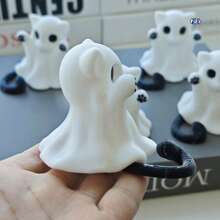 1pc Modern Synthetic 3D Printed Ghost Key Holder - Halloween Ghost Pendant, Powered Without Electricity, Holiday Gift