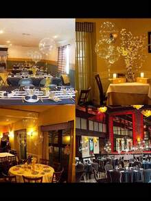 10个装LED发光透明气球 - 适用于婚礼、单身派对、周年纪念、生日、婚礼装饰、场景布置、透明泡泡氦气球、荧光派对、浪漫惊喜、新娘生日礼物、婚礼派对装饰、圣诞派对装饰、情人节 - 暖黃色 - 查看 9