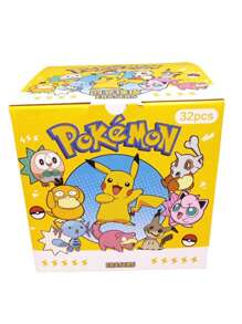 pokemon 1/5/10/32pcs Pokemon Eraser Ornaments Blind Box - Cute Cartoon Characters, Can Erase Pencil Marks, Can Also Be Used As Ornaments, Features - Ideal Gift For Giving, Summer Must-Have, Suitable For Giving Or Using At Summer Parties, Birthday Parties, Christmas, Halloween, Thanksgiving Parties,Valentine's Day, Couple