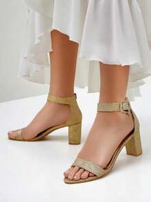 Glitter Women's Sandals - Gold - View 2