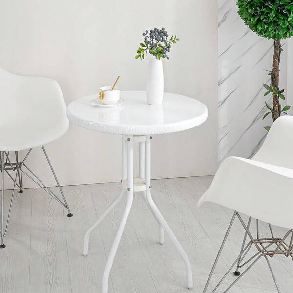 1pc Clear Transparent TPU Round Table Cover, Elastic Edge Easy Installation Round Protective Cover, Waterproof And Oil-Proof, Easy To Clean And Wipe, Suitable For Round Tables In Various Occasions Such As Restaurants, Coffee Tables, Bar Tables, Hotels And Outdoor Picnics, Suitable For All Seasons