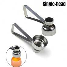 1 个鸡蛋盖，双杯开蛋器，蛋壳切割器，精确去除工具，适用于生软硬煮鸡蛋，304 不锈钢，不变色，耐高温 [完美蛋壳切割] - 彩色 - 查看 16