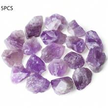 1/3/5 Piezas de Amatista, Cuarzo Rosa Cristales Curativos Brutos - Piedras Naturales Crudas para DIY Accesorios, Sanación de Reiki, Wicca, Brujería, Pulido, Cabujón, Fuentes, Decoración