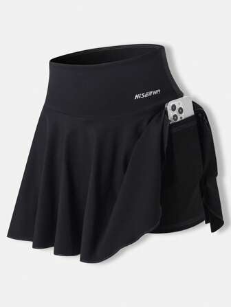 HISERWA Falda pantalón de ciclismo para mujer, pantalones cortos de ciclismo de verano con acolchado de espuma de silicona transpirable y absorción de impactos, equipo de ciclismo de montaña
