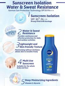 NIVEA SPF 30 PA+++ 防晒霜，防水防汗，轻盈高效广谱配方，防止肌肤老化，清凉保湿，适合所有肤质，是户外活动、海滩度假、水上运动和炎热天气的理想之选 - 防曬隔離乳 75ml - 查看 5