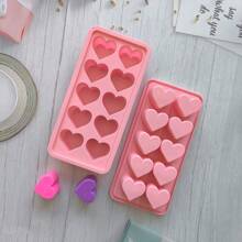 1/2 pezzi Stampo per ghiaccio a forma di cuore in silicone, stampo per cocktail, whisky, bevande, cioccolato, caramelle, candele e cere fuse, in silicone morbido antiaderente per un facile rilascio, per ghiaccio, matrimonio, San Valentino, attrezzi fai-da-te per la casa