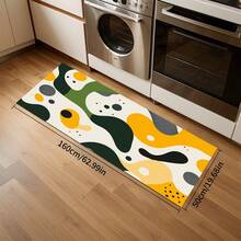1/2 szt. Nowoczesny asymetryczny wzór tekstury dywanik kuchenny, odpowiedni do wewnątrz/na zewnątrz, chłonny i odporny na plamy, do stosowania w sypialni, łazience, kuchni, wejściu - zmywalny wystrój domu