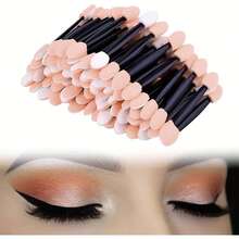 Double Sided Eye Shadow Stick, Christmas And Autumn Gifts, Disposable Double Sided Eye Shadow, Eye Shadow Brush Set - Black - View 1