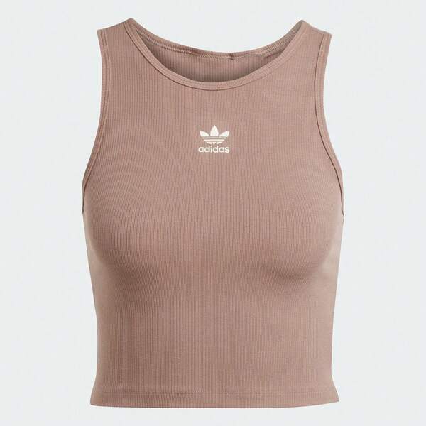 Adidas Originals 2025 Regata Esportiva Casual Versátil e Minimalista para Mulheres ESS RIB TANK JC9009