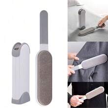 Fur Magic Pet Hair Remover Lint Brush With Self-Cleaning Base Double Sided Brush - Grey - View 6