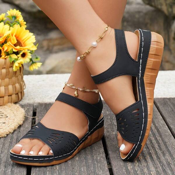 2025 Neue Boho Cut Out Damenschuhe für Strand, Urlaub, Party, Büro, Zuhause, Fitness, Sommer