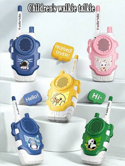 1 Pair New Children's Walkie Talkies, Easy To Operate, Suitable For Kids, Family Interactive Toy, Long Distance Communication Toy, Holiday/Birthday Gift