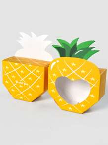 10pcs/5pcs/1pc Super Cute & Adorable Fruit Shaped Gift Boxes With Transparent Window, Creative Pineapple, Apple, Carrot Design High Quality Paper Boxes, Great For Party Gifts, Small Items Storage, Desk Decor, Room Decor, Fun Little Box, Ideal Surprise Gift, Thoughtful Choice For Stylish Parents To Spread Love & Joy, Perfect Party Decoration