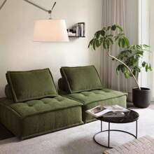 Modular High-Density Foam Vacuum Compressed Sofa For Small Spaces, Customizable Living Room Slouchy Sofa