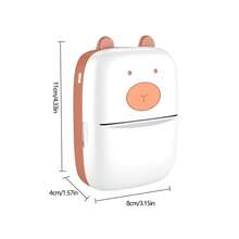 迷你贴纸打印机、无线迷你照片打印机标签打印机、兼容 Android 和 IOS 的便携式无墨打印机、用于学习笔记、照片、收据、日记本、标签、备忘录、礼品的热敏迷你打印机 - 彩色 - 查看 4