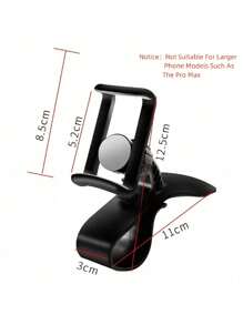 Car Mobile Phone Holder Universal Dashboard Car Clip-On GPS Holder Car Mobile Phone Holder Suitable For Most Mobile Phones On The Market Compatible With IPhone, Android Phone, Gift For Birthday, Family, Friends Car Accessories, Car Phone Holder