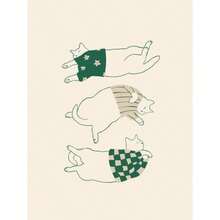 1 Stück minimalistisch ästhetische süße Tier Wandkunst Illustrationsplakate schlafende Kätzchen Leinwandmalerei Dekoration Zuhause Geschenk für Katzenliebhaber mit optionalem Rahmen - Verschiedenfarbig - Übersicht 56