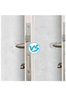 10 piezas Tope de puerta de PVC transparente, Tope de goma para manija de puerta, Protector para manija de puerta - transparente - Ver 2