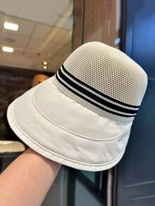 Women's Versatile Wide Brim Sun Hat, Fashionable Bucket Hat For Sun Protection, Suitable For Spring/Summer - Hollow Sun Hat - View 16