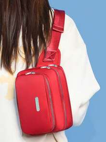 Women And Men General Purpose Large Capacity Multi-Layer Practical Wear-Resistant Waterproof Business Cash Crossbody Backpack - Multicolor - View 6