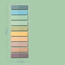 400pcs/200pcs Morandi Color Index Labels, Transparent Sticky Flags, Various Pastel And Vintage Colors, Rectangular Colored Index Cards, Suitable For Office, Study And Gift Wrapping, Organization And Storage