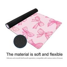 Bowknot Large Mouse Pad, Office Desk Mat, Keyboard Pad, Full Edge Locking, Anti-Slip Rubber Bottom Texture, Gaming Mouse Pad, Cartoon Pattern Back To School