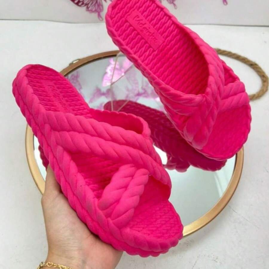 Chinelo Nuvem Feminino Slid Trançado Frente unica, Chinelo nuvem ...