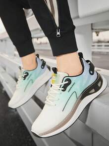 2025新款男士透气网眼休闲运动鞋，四季气垫减震防滑跑步鞋，舒适时尚，适合户外运动、跑步、健身房 - 彩色 - 查看 9