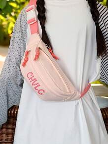 1 pezzo Borsa sportiva casual da spalla in stile giapponese, borsa a tracolla per studenti, borsa a tracolla, borsa da visite e shopping
