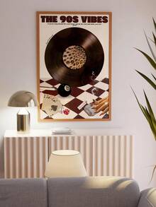 1 pieza Impresiones retro de estilo femenino, arte de pared de leopardo rojo de la galería de los 70, arte de pared de estampado de guepardo de moda, impresiones de decoración de carrito de bar, pósteres de lienzo de bolas de la suerte vintage, para dormitorio, apartamento, dormitorio, sala de estar, decoración del hogar moderna, decoración de verano, sin marco - Multicolor - Ver 15
