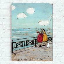 1 pezzo Stampa d'arte vintage di Sam Toft, cartellone, opera d'arte per decorazione di pareti di casa, ufficio, camera da letto, soggiorno, cucina, con opzione di cornice