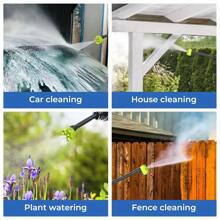 Cordless Pressure Washer, 300W Portable Pressure Cleaner Washer With 6-In-1 Nozzle, Rechargeable Battery Pressure Washer With 5m Water Pipe, High Pressure Washer Gun For Car, Fence, Floor, Patio