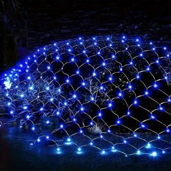 1 st. Solar Net Lights 96/192 LED's, IP65 waterdichte koperdraad 8 standen Solar Fairy Lights voor tuin, patio, boom, kerstfeest, bruiloft, Thanksgiving, binnenplaatsdecoratie, led Solar Fairy LED-stripverlichting, Solar Fairy Fresh Lights voor in de tuin, bloemenlamp, buitenverlichting, voor tuin, slaapkamer, feest, woonkamer, accessoires