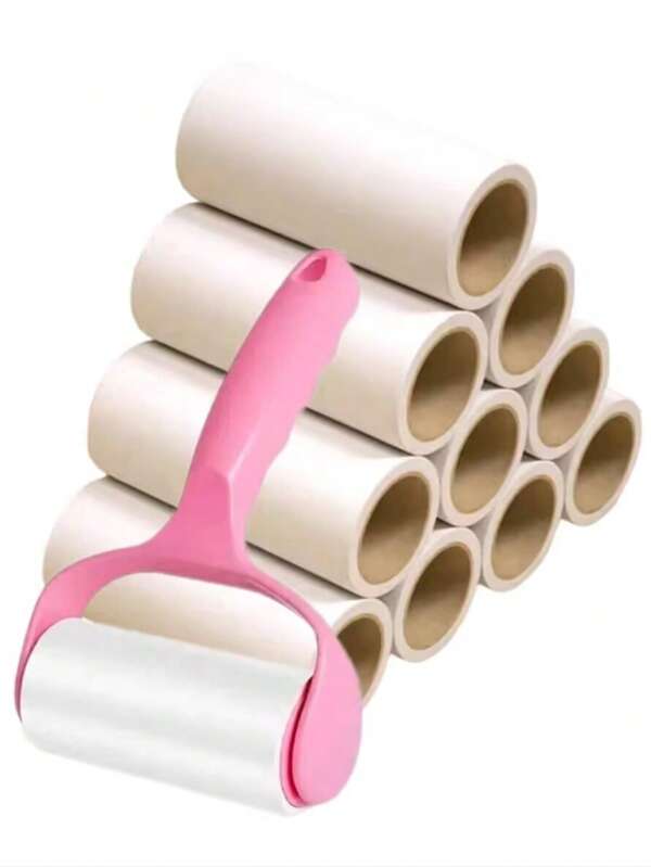 1 appareil d'épilation, avec draps de rechange, rouleau de nettoyage de tapis, outil portable d'enlèvement de poils d'animaux, convient pour les vêtements, la literie, les meubles de salon, les chambres à coucher, les tapis de voiture, les sièges de voiture, les détails de l'intérieur de la voiture