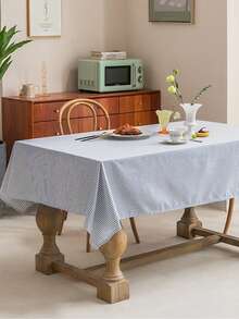 Simple Oxford Striped Tablecloth, Suitable For Picnic, Party, Restaurant, Kitchen, Cafe, Dining Table Decor, Daily Home Decoration - Multicolor - View 5