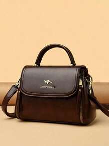 Dedoo Bolso de mujer con tapa abatible de dos capas, bolsos cruzados de lujo casuales, bolsos de mano de alta calidad, bolsos de mensajero de moda