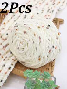 1/2pcs Jelly Bean Style Mohair Yarn Ball,Hand Made Spray Color Slub Wool Yarn Ball,Multicolor Speckled Mohair Bulky Yarn,ForKnitting DIY Scarves Hats Crafts,DIY Knitting Of Dolls, Bags, Sweaters, Blankets Etc. - Multicolor - View 20