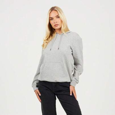 brave soul Classic Hooded Sweatshirt, Grey