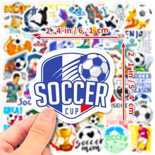 50PCS Football Stickers Sports Stickers Soccer Stickers Cool Stickers Cheer Stickers Inspirational Stickers Outdoor Stickers Graffiti Stickers For Journaling Computer Scrapbook Luggage Water Bottle Phone Laptop Notebook - Multicolor - View 4