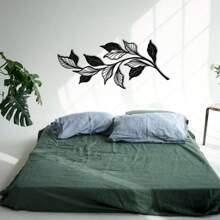 Decor elegant inspirat din natură pentru spații moderne - decor de perete metalic cu frunze, perfect pentru camere de zi, birouri sau dormitoare, frunze metalice, frunză metalică - cadou perfect pentru casă nouă, cadou de ziua de naștere pentru iubitorii de natură, colecționari de antichități - construcție durabilă din fier, decor pentru casă, perfect pentru decorul camerei