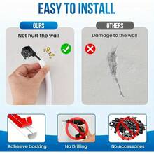 1 件 2 米/78.74 英寸地板线盖线保护器延长线槽电线槽电缆管理隐藏器整理器