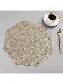 1/4/6/8/12 件空心铝箔 PVC 餐垫、PVC 餐桌垫 - 防滑耐热家居厨房装饰桌垫派对装饰餐具垫 - 彩色 - 查看 29