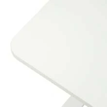 Bedside Table, Adjustable Hospital & Home Use Bed Table Rolling Laptop Table - White - View 8