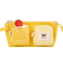 Cartoon Large Capacity Pen Bag Student Stationery Storage Pouch Cute Chestnut Bear Canvas Pencil Bag,Back To School,School Supplies - Multicolor - View 15