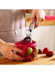 1pc Premium Ice Cream Scoop With Trigger Ice Cream Scooper Stainless Steel, Heavy Duty Metal Icecream Scoop Spoon Dishwasher Safe, Perfect For Frozen Yogurt, Gelatos, Sundaes ,Stainless Steel Ice Cream Scoop, Perfect For Frozen Yogurt, Multi-Functional Ice Cream Scoop