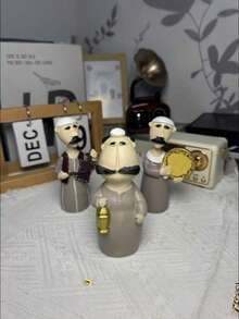 1pc Resin Musical Instrument Brother Ornament, Suitable For Holiday Decoration, Best Gift For Birthday Graduation - Multicolor - View 5