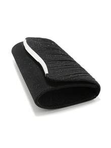 Elegant Rhinestones Necklace Earrings Bracelet Jewelry Set For Wedding Bridal Ruched Fashion Women Evening Bags Metal Chain Shoulder Clutch Bags Envelope Design Handbags Green Merry Christmas Day Handbags Purse For Gift Dress Prom Holder - Black - View 7