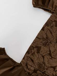 Women Modern Elegant Filipiniana Inspired Puff Sleeve Casual Top