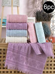 Set premium da 6 pezzi di asciugamani per mani e viso | Comfort di lusso | 50*90 * 6 pezzi